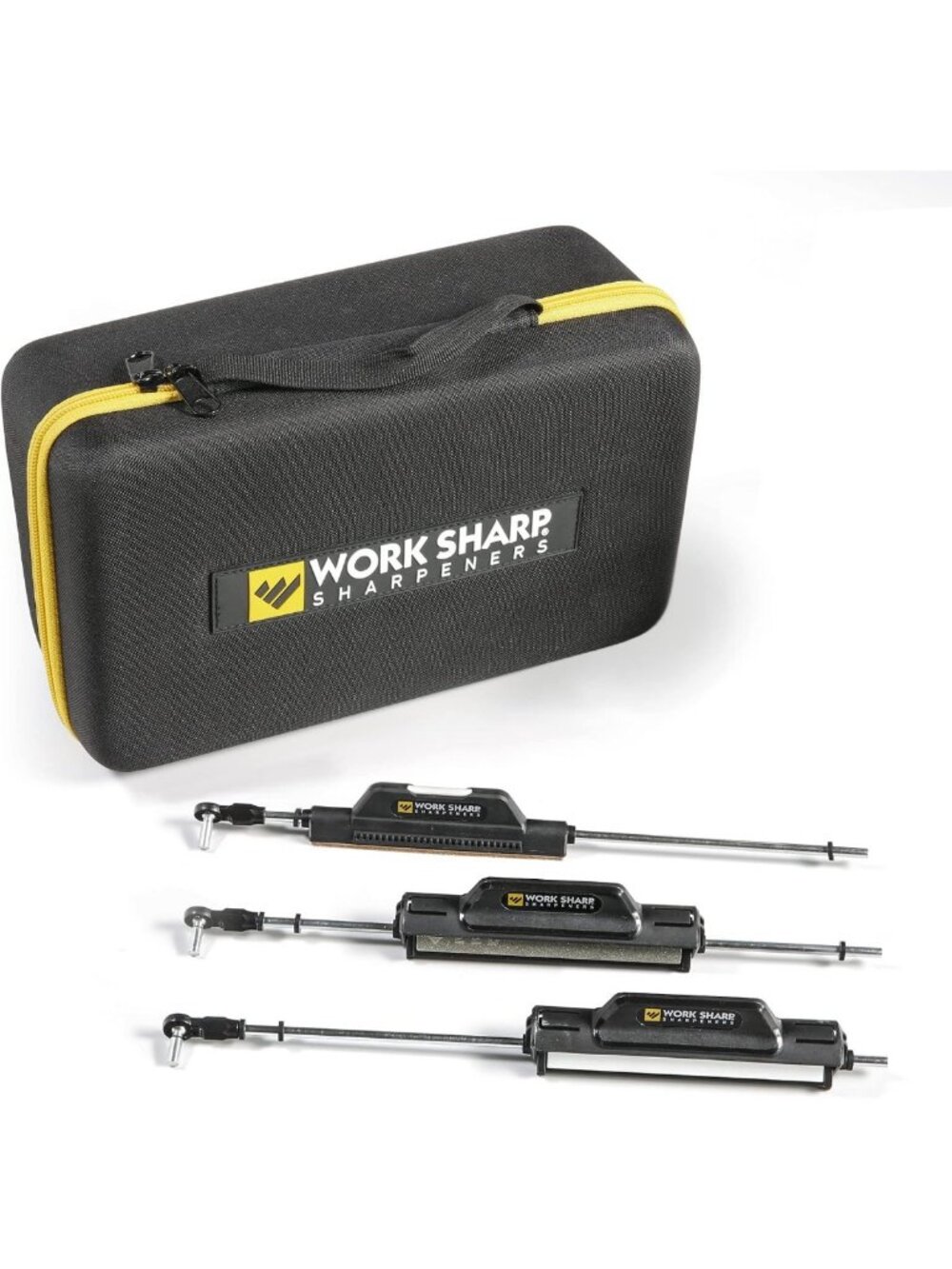 Knife Sharpener Upgrade Kit - 7 Abrasives Set & Carrying Case for Precision